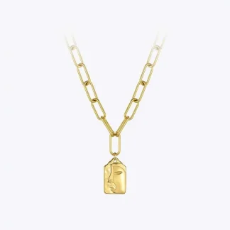 Human Face Necklace