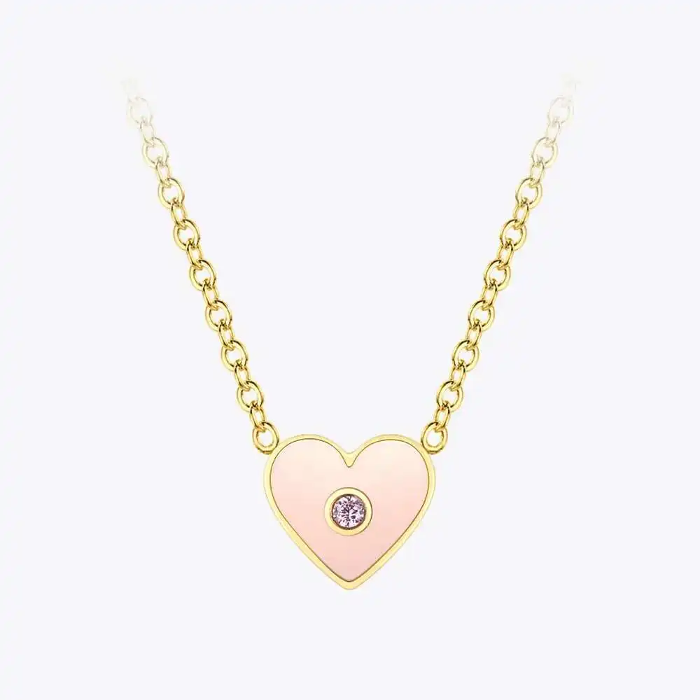 Zircon Pink Heart Brooch - Image 7