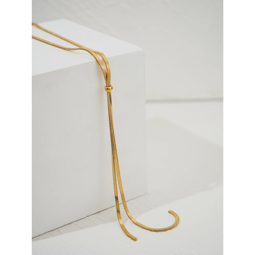Double Layer Sliding Necklace - Image 2