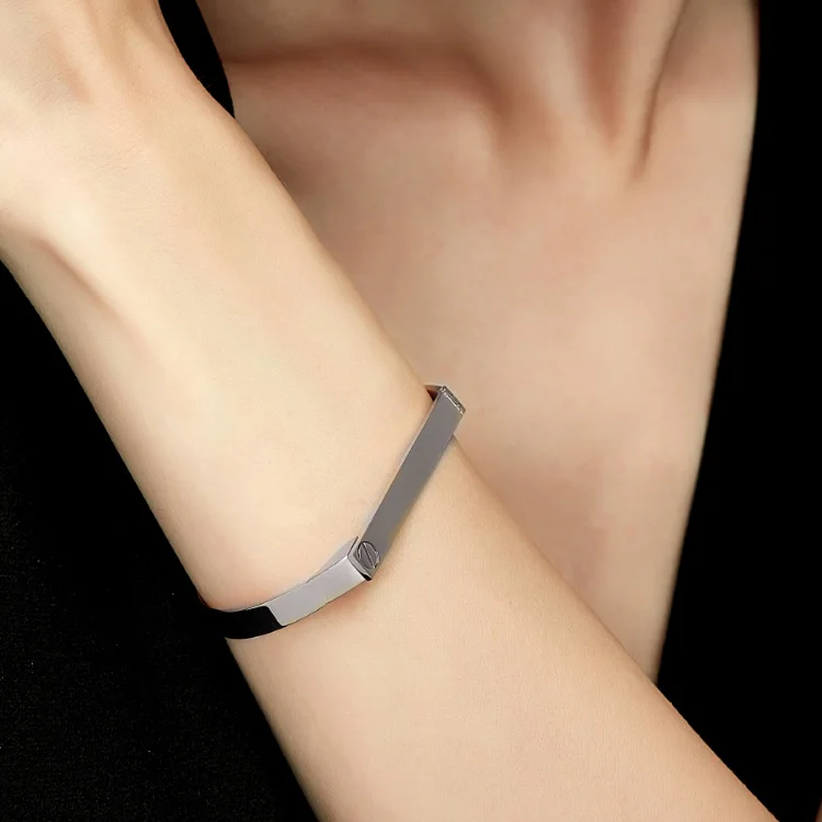 Personalized Engraved Name Bangle - Image 5
