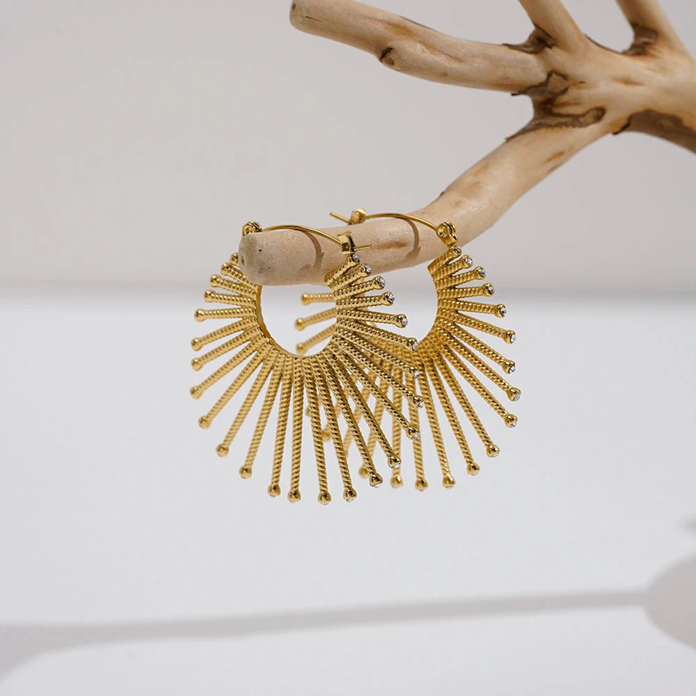 Sector Zircon Stud Earrings - Image 2