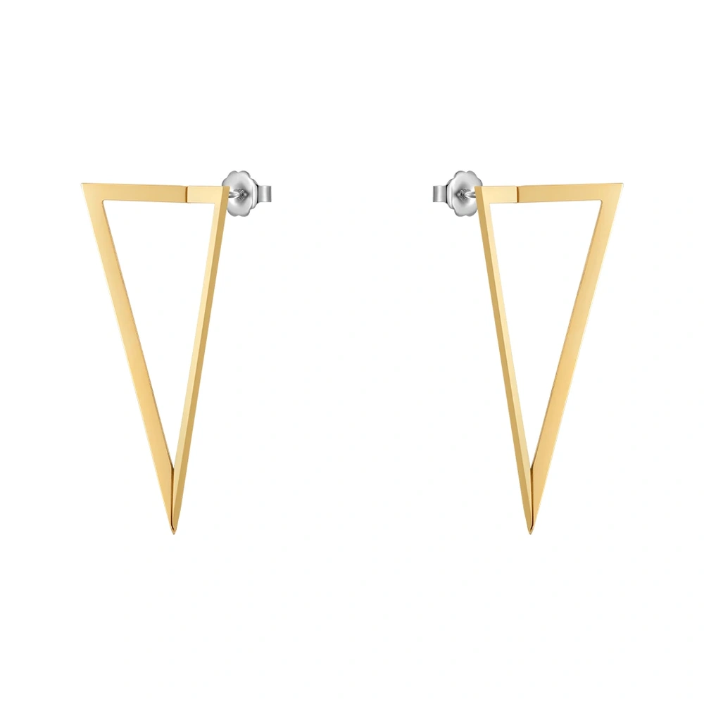Hollow Triangle Drop Earrings