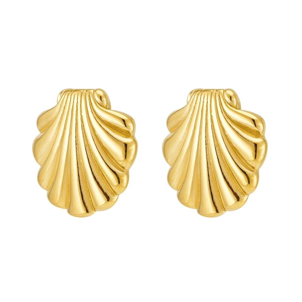 Shell Shape Stud Earrings