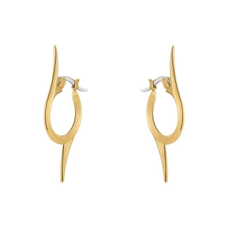 Pure Irregular Round Hoop Earrings