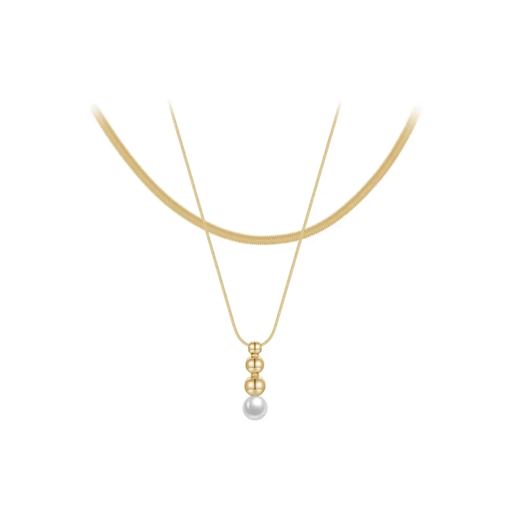 Snake Pearl Necklace
