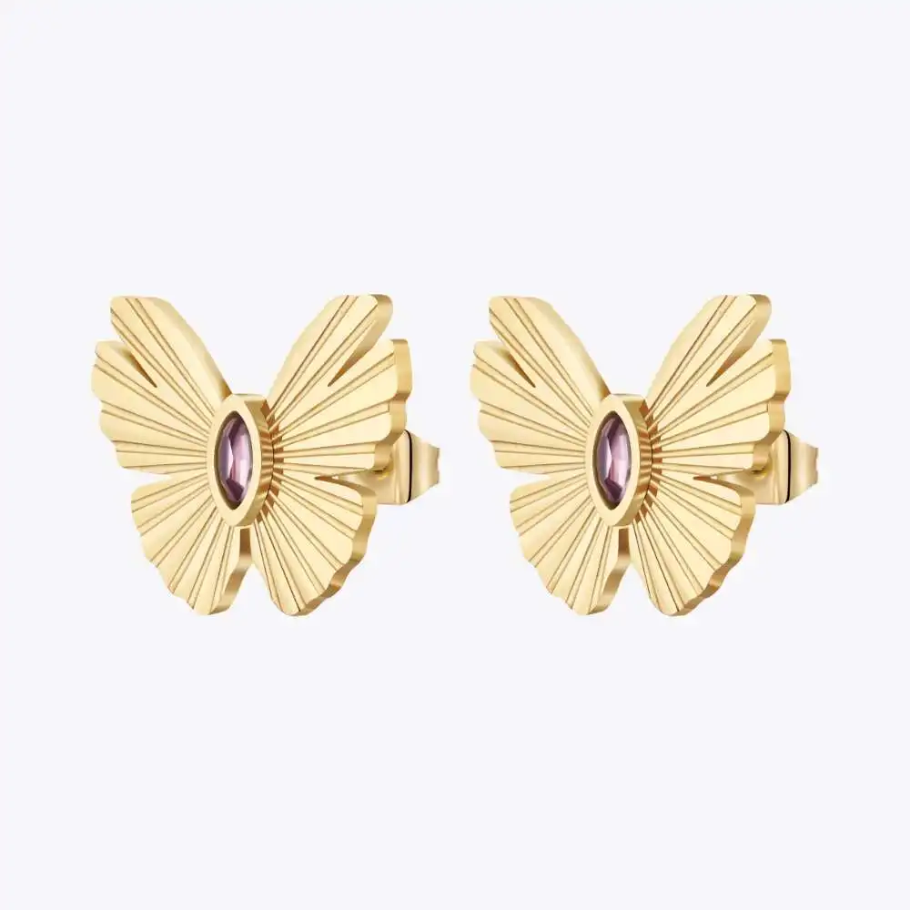 Series Butterfly Stud Earrings - Image 2