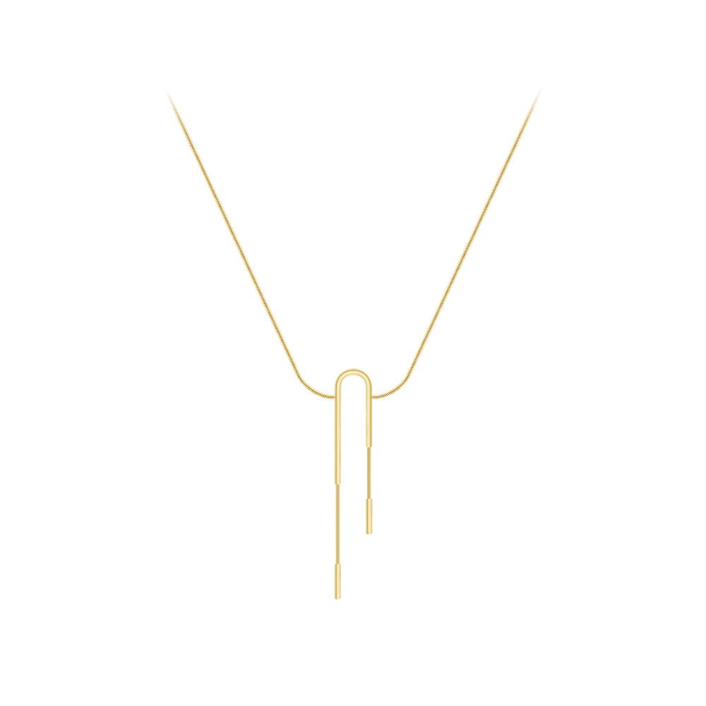 Inverted U Pendant Necklace - Image 5