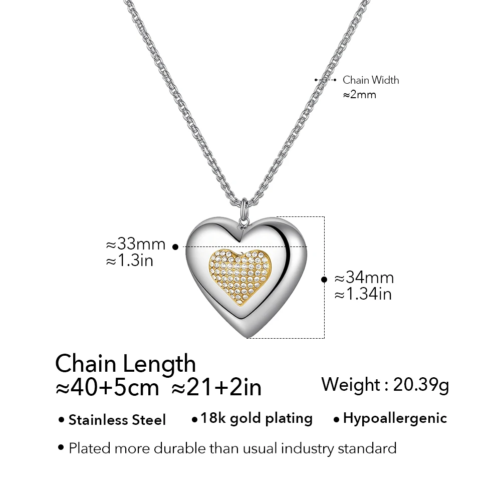 Hollow Heart Necklace - Image 7