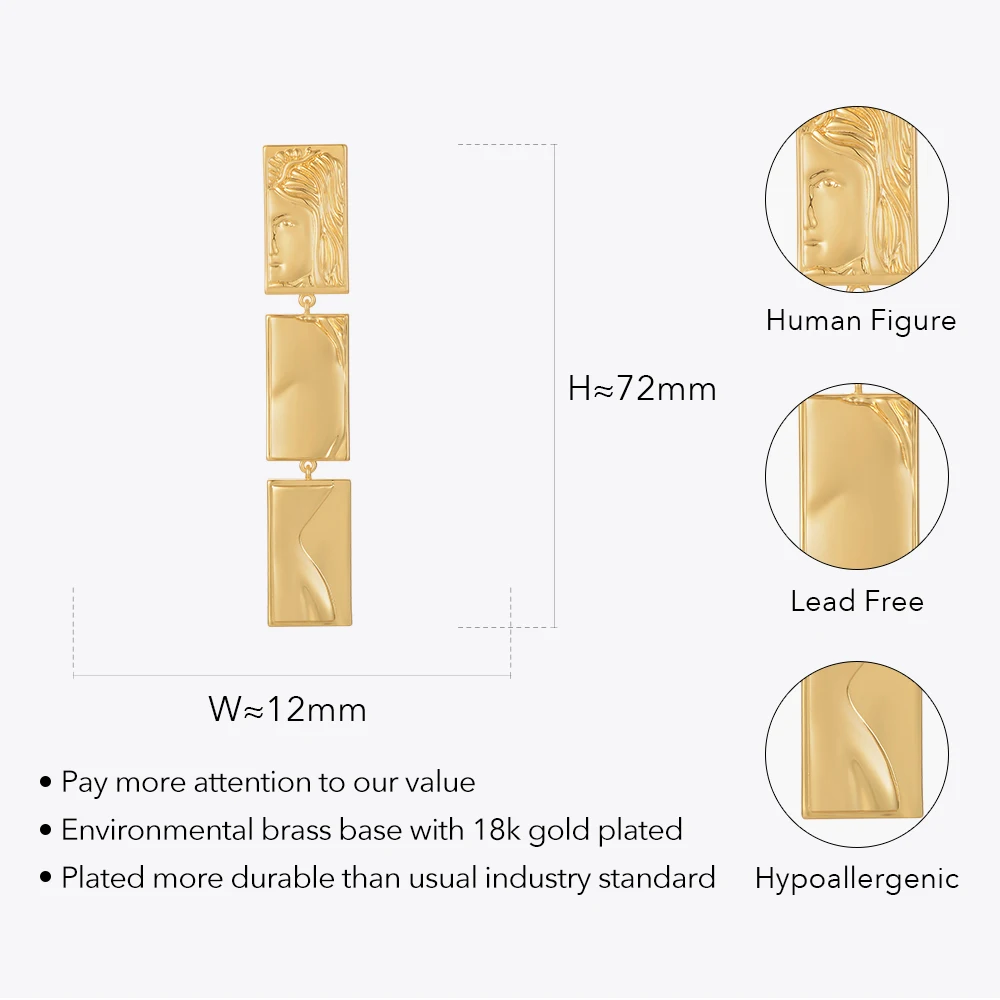 Human Figure Stud Earrings - Image 6