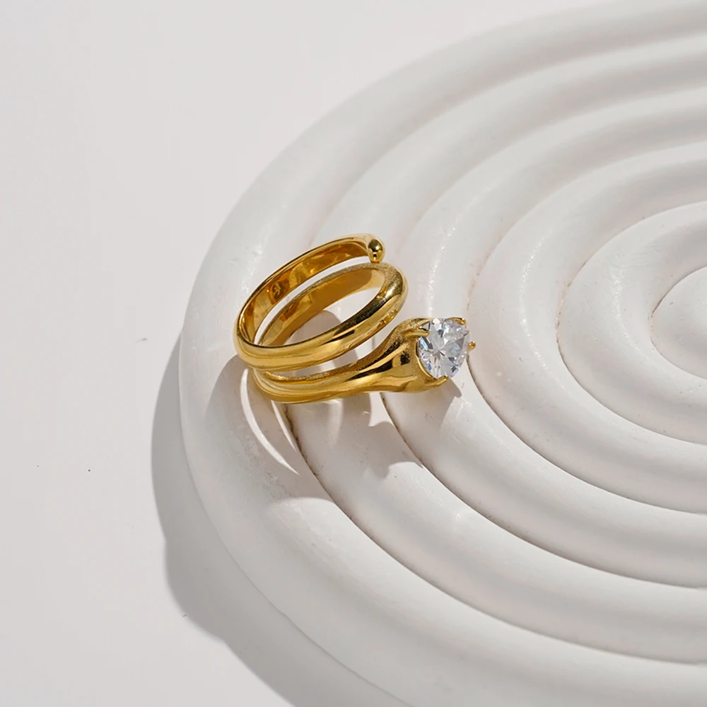 Snake Shape Zircon Ring - Image 3