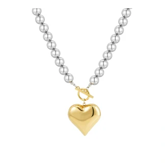 Pearl Heart Necklace