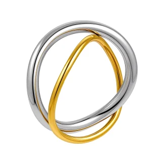Two Tone Bridal Ring