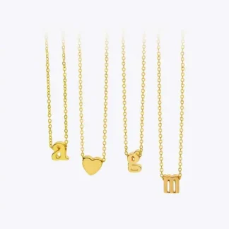 Small Initial Necklace