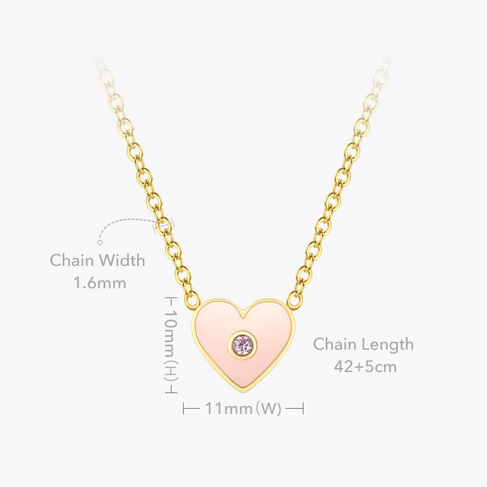 Zircon Pink Heart Brooch - Image 6