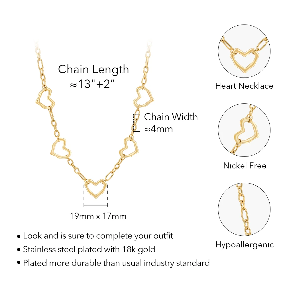 Irregular Heart Necklace - Image 6