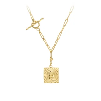 Snake Square Necklace