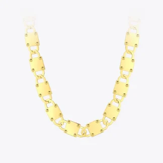 Rivet Link Lock Necklace