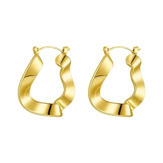 Irregular Fold Stud Earrings