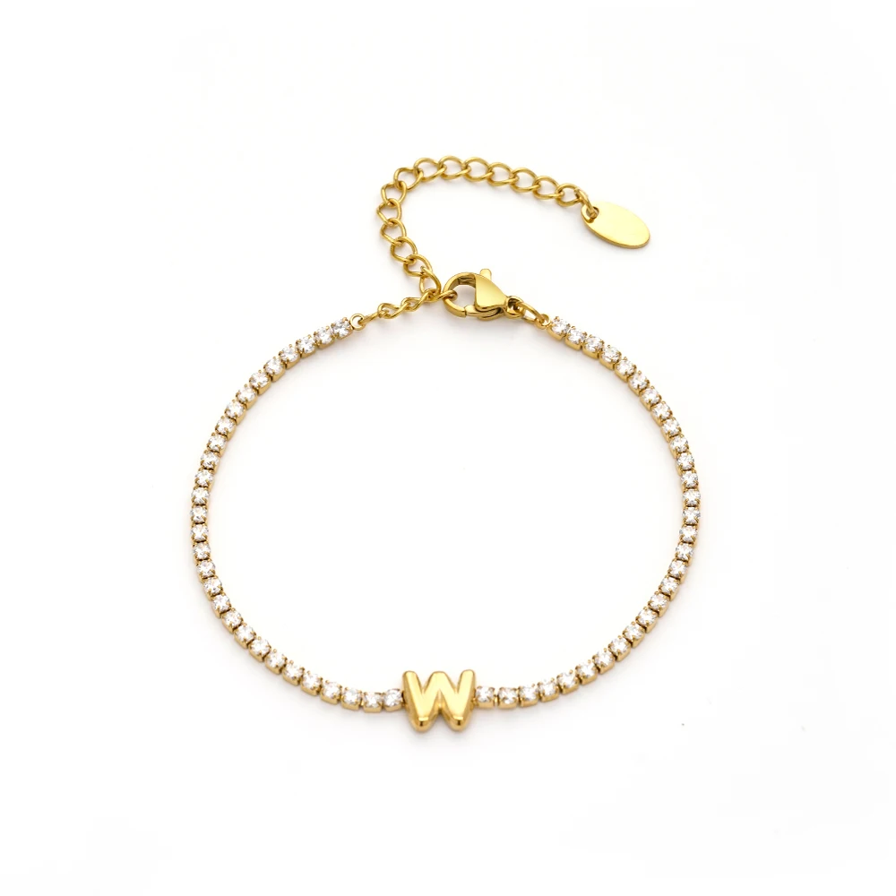 Letter Zircon Bracelet - Image 25