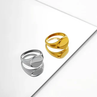 Glossy Custom Engrave Ring