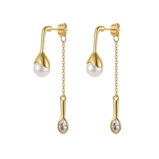 Special Spoon Drop Earrings
