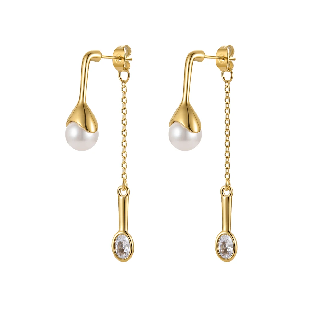 Special Spoon Drop Earrings