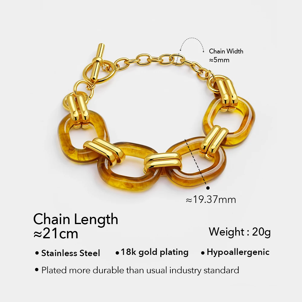 Amber Resin Bracelet - Image 7