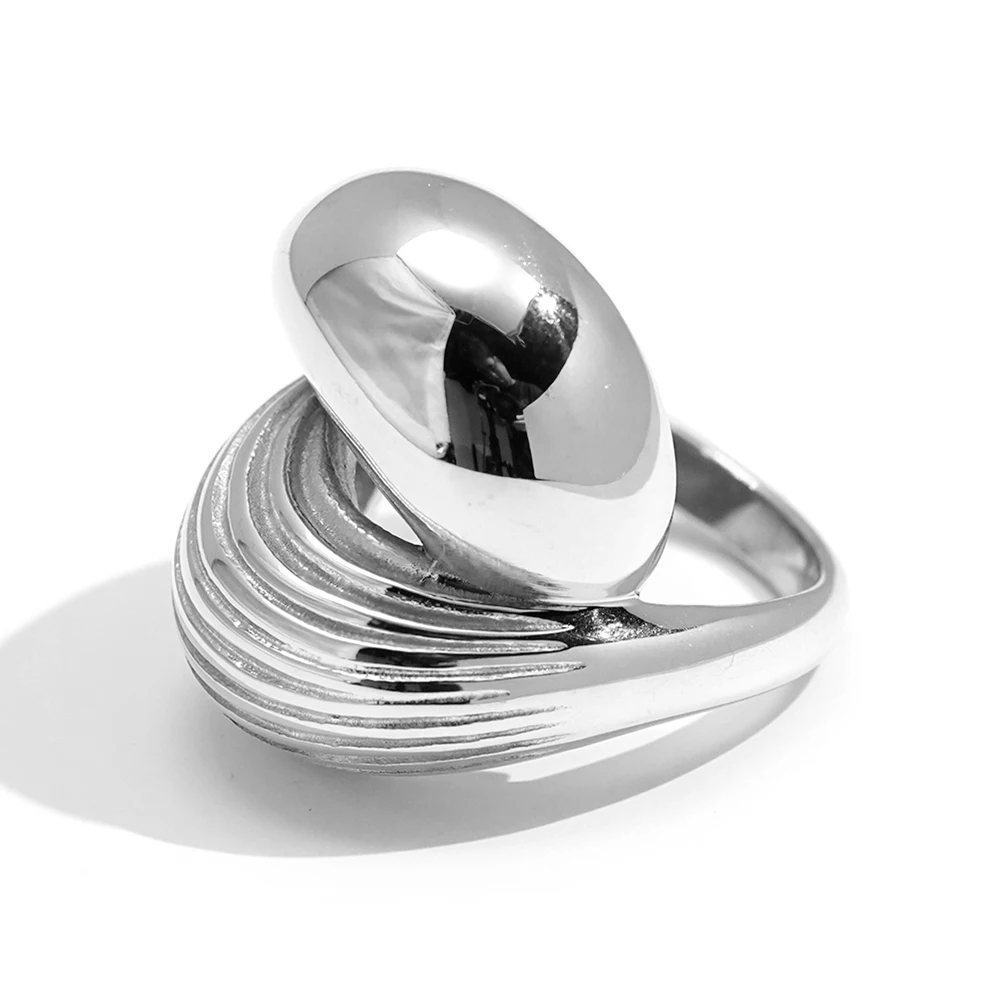Rain Drop Smooth Stripe Ring - Image 6
