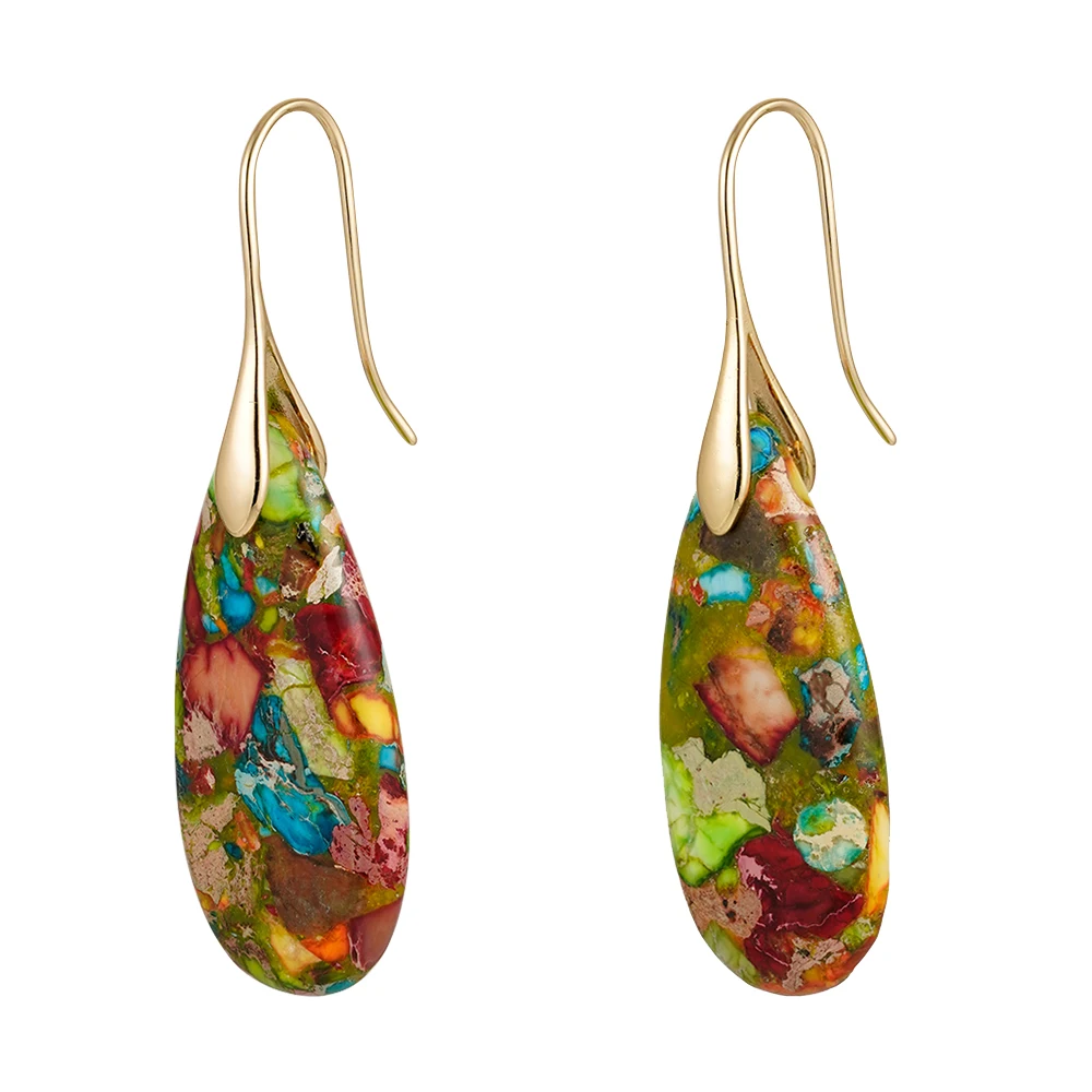 Resin Emperor Stone Stud Earrings - Image 9