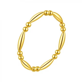 Beaded Thin Stackable Ring