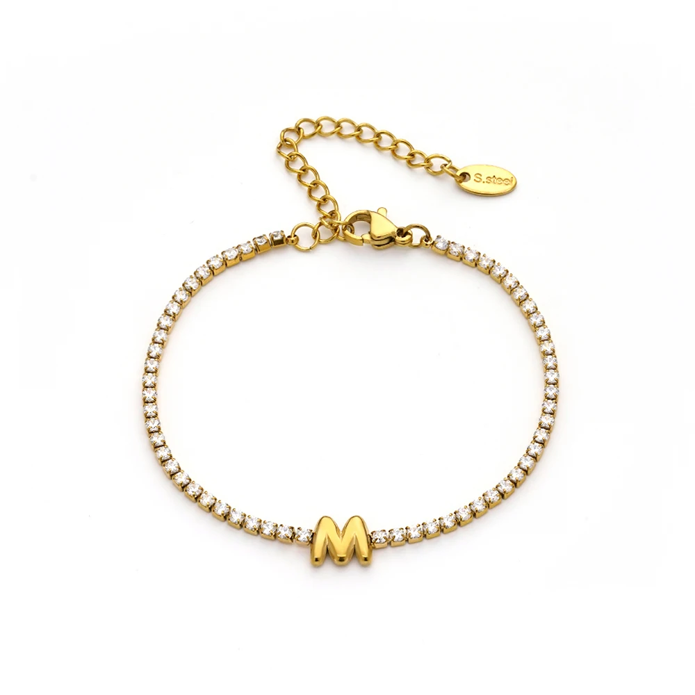 Letter Zircon Bracelet - Image 16