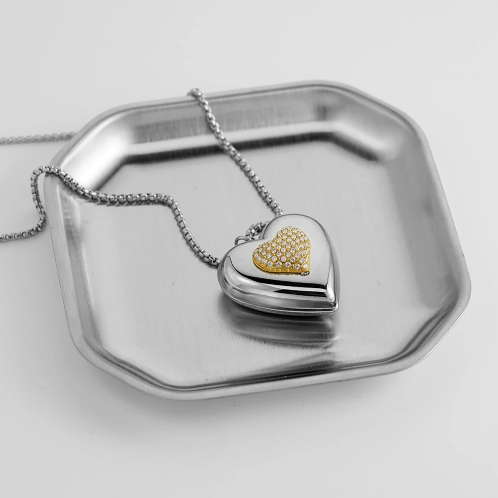 Hollow Heart Necklace - Image 5