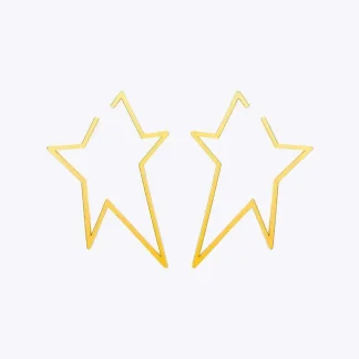 Graphic Star Earrings