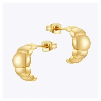 Cool Croissant Stud Earrings