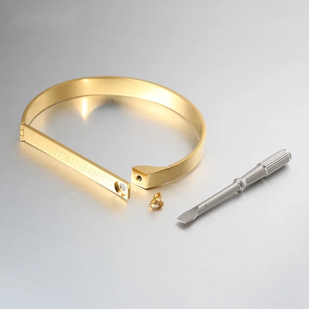 Personalized Engraved Name Bangle - Image 3