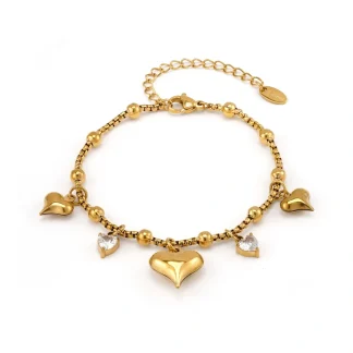 Heart Chain Bracelet