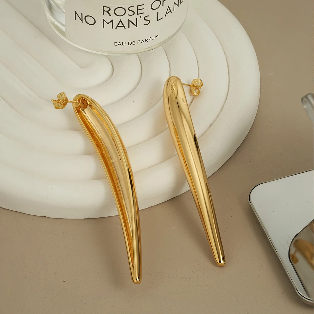 Glossy Rain Drop Earrings - Image 3