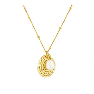Vintage Maze Pearl Necklace