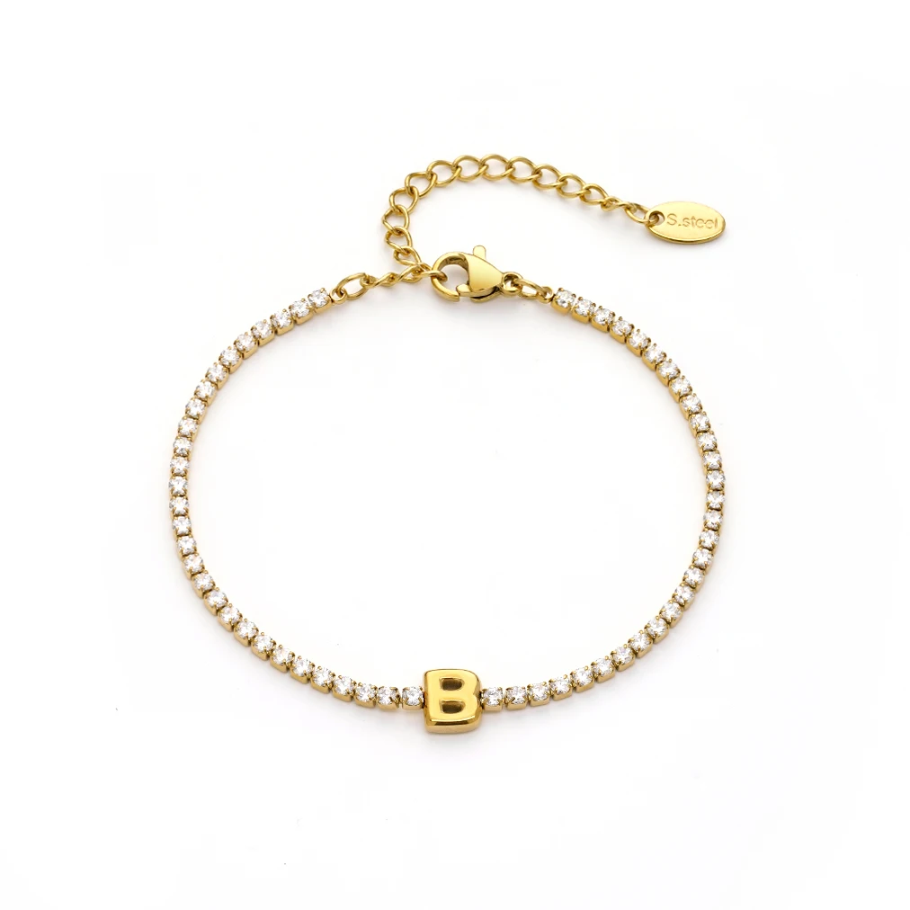 Letter Zircon Bracelet - Image 23