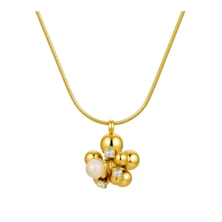Zircon Flower Necklace