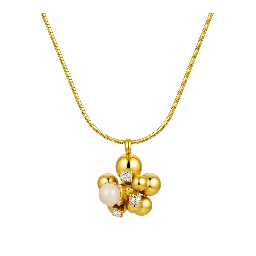 Zircon Flower Necklace
