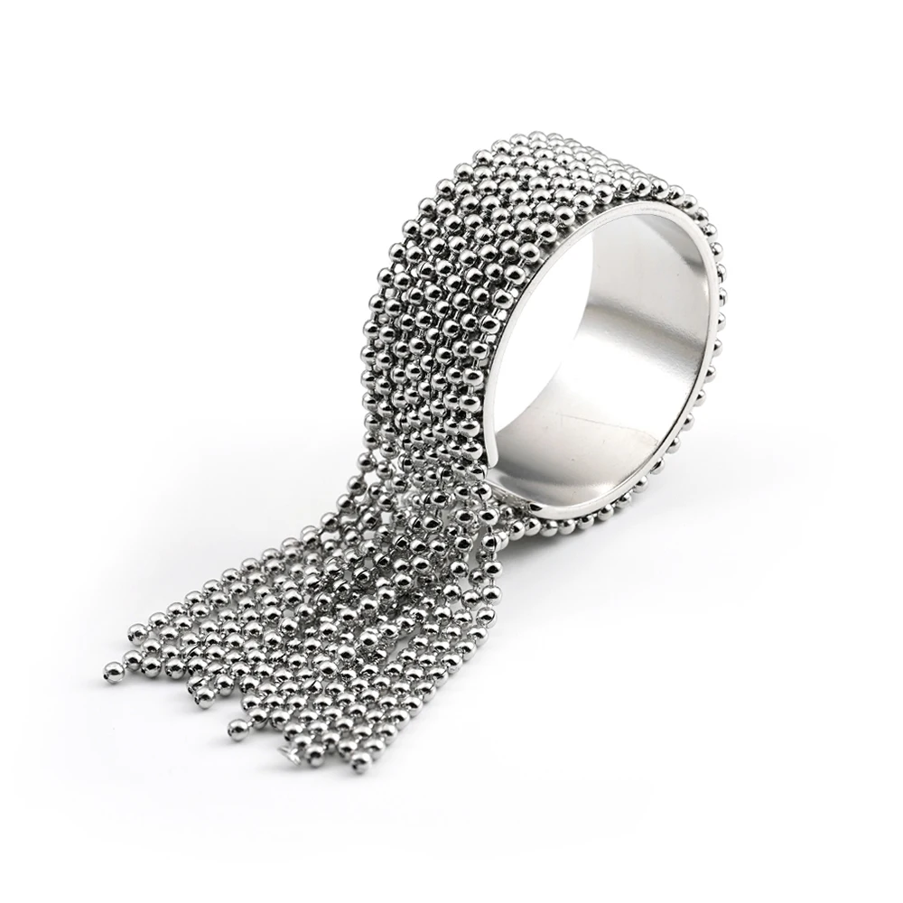 Steel Ball Tassel Ring - Image 6
