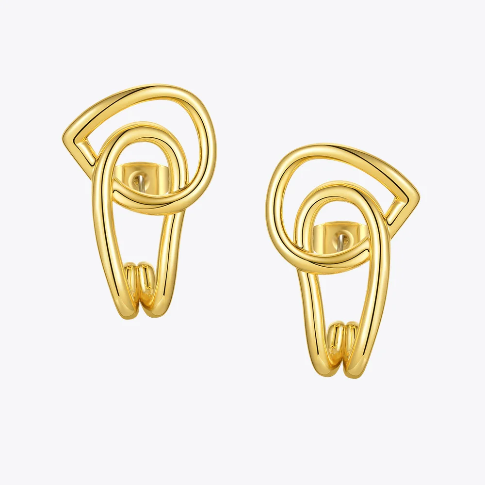 Interlaced Stud Earrings - Image 5