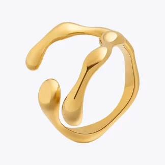 Geometry Y Shape Open Ring