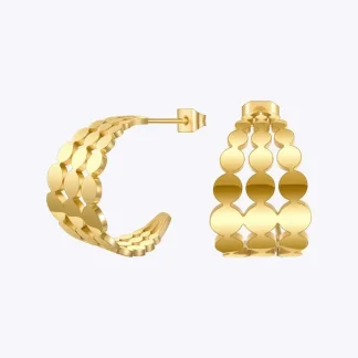 Dot Row Stud Earrings