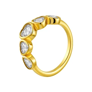 Zircon Heart Ring