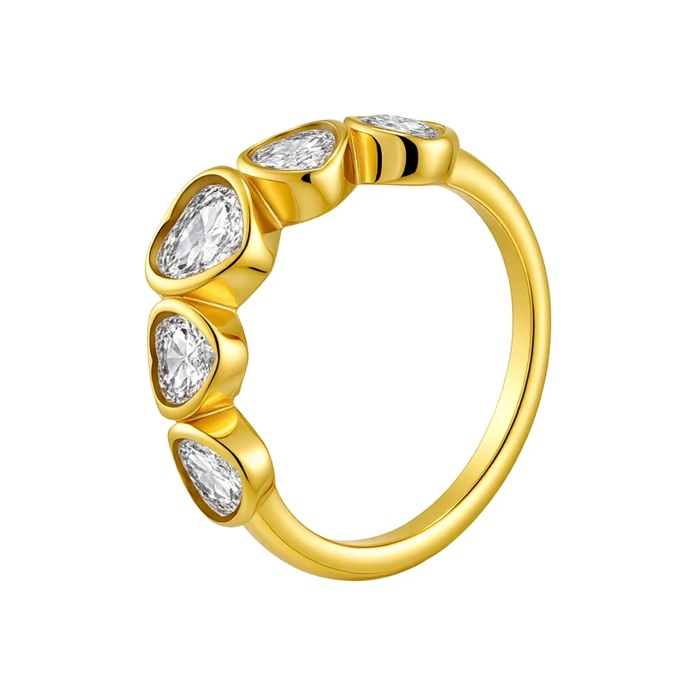 Zircon Heart Ring