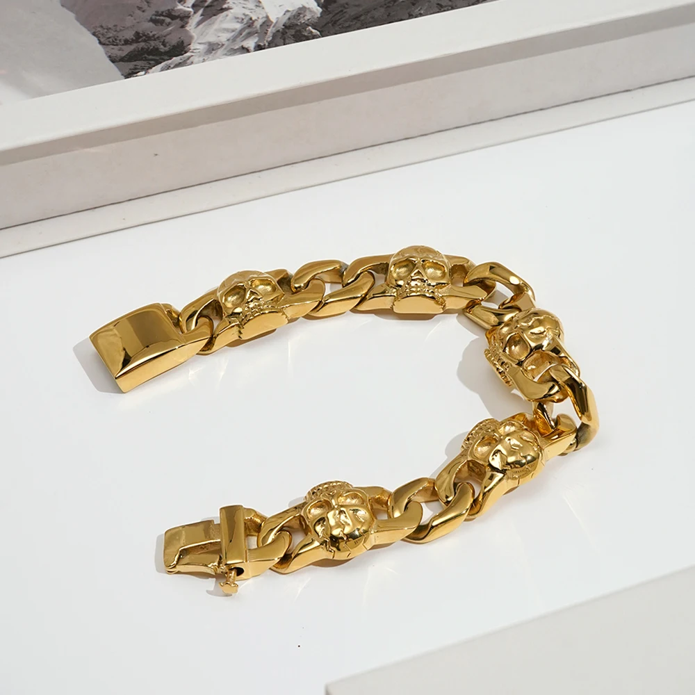 Skull Chain Bracelet - Image 3
