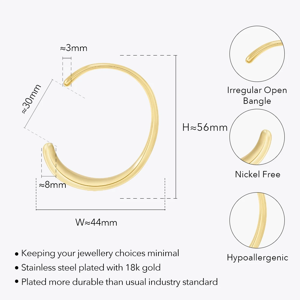 Elegant Open Bangle - Image 7