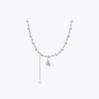 Pearl Hang Heart Necklace
